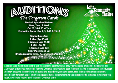 2017 10 18 Lofte Audition Forgotten Carols
