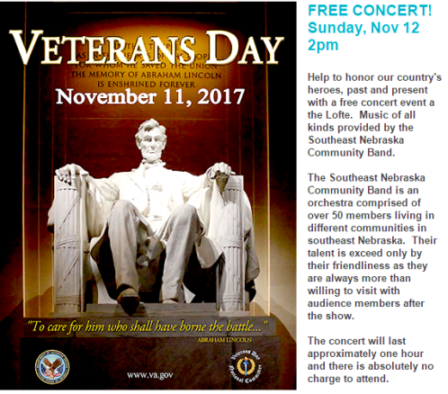 2017 10 25 LOFTE Vets Day program