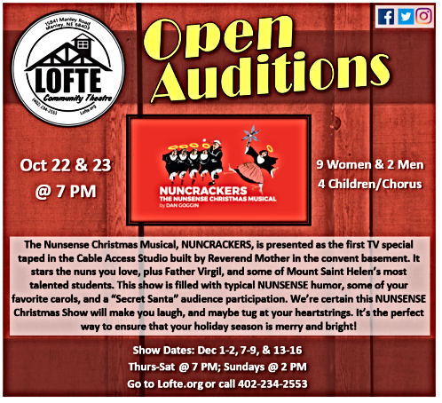 2018 10 03 LOFTE Auditions Nuncrackers