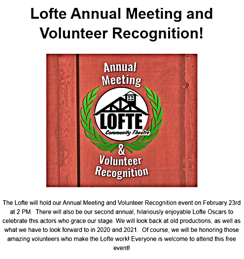 2020 02 19 Lofte Volunteers event 1